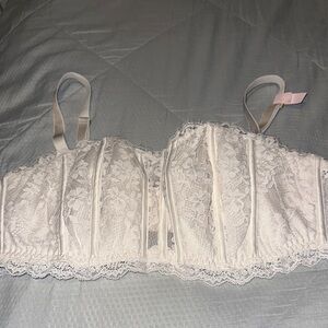 Elegant Lace Bralette in Cream Victoria secrets